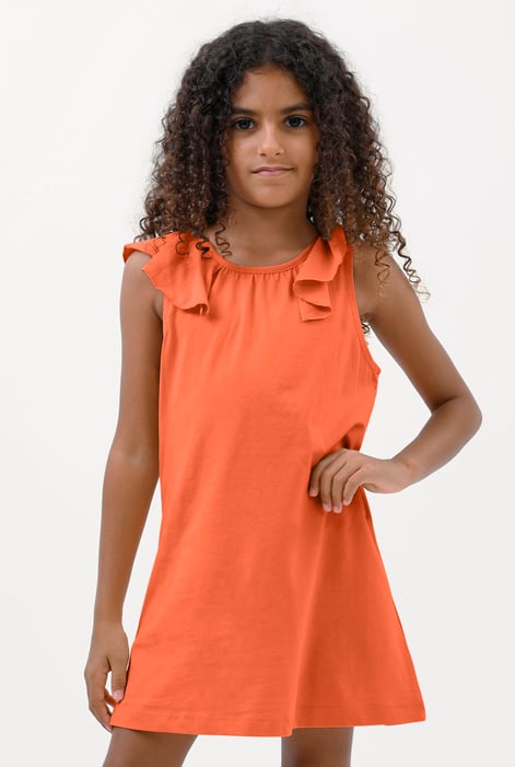 Girls Cream Ruffle Collar Dress (12/18mths-6/7yrs)