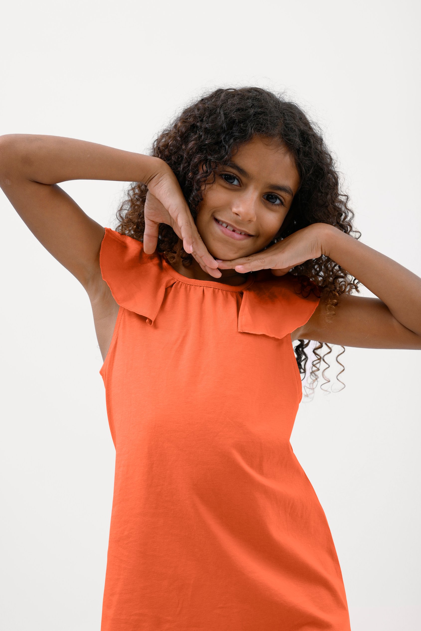 Girls Ruffle Collar Dress (12/18mths-6/7yrs)
