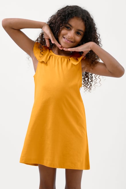Girls Ruffle Collar Dress (12/18mths-6/7yrs)
