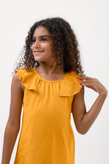 Girls Ruffle Collar Dress (12/18mths-6/7yrs)