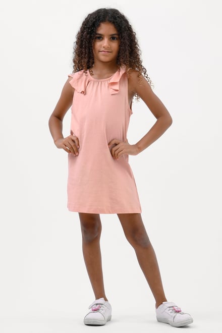 Girls Ruffle Collar Dress (12/18mths-6/7yrs)
