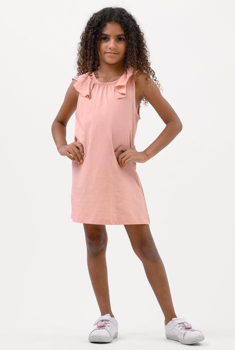 Girls Cream Ruffle Collar Dress (12/18mths-6/7yrs)