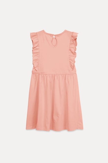 Girls Ruffle Sleeve Dress (12/18mths - 6/7yrs)