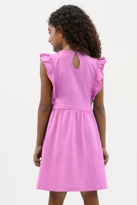 Girls Ruffle Sleeve Dress (12/18mths - 6/7yrs)