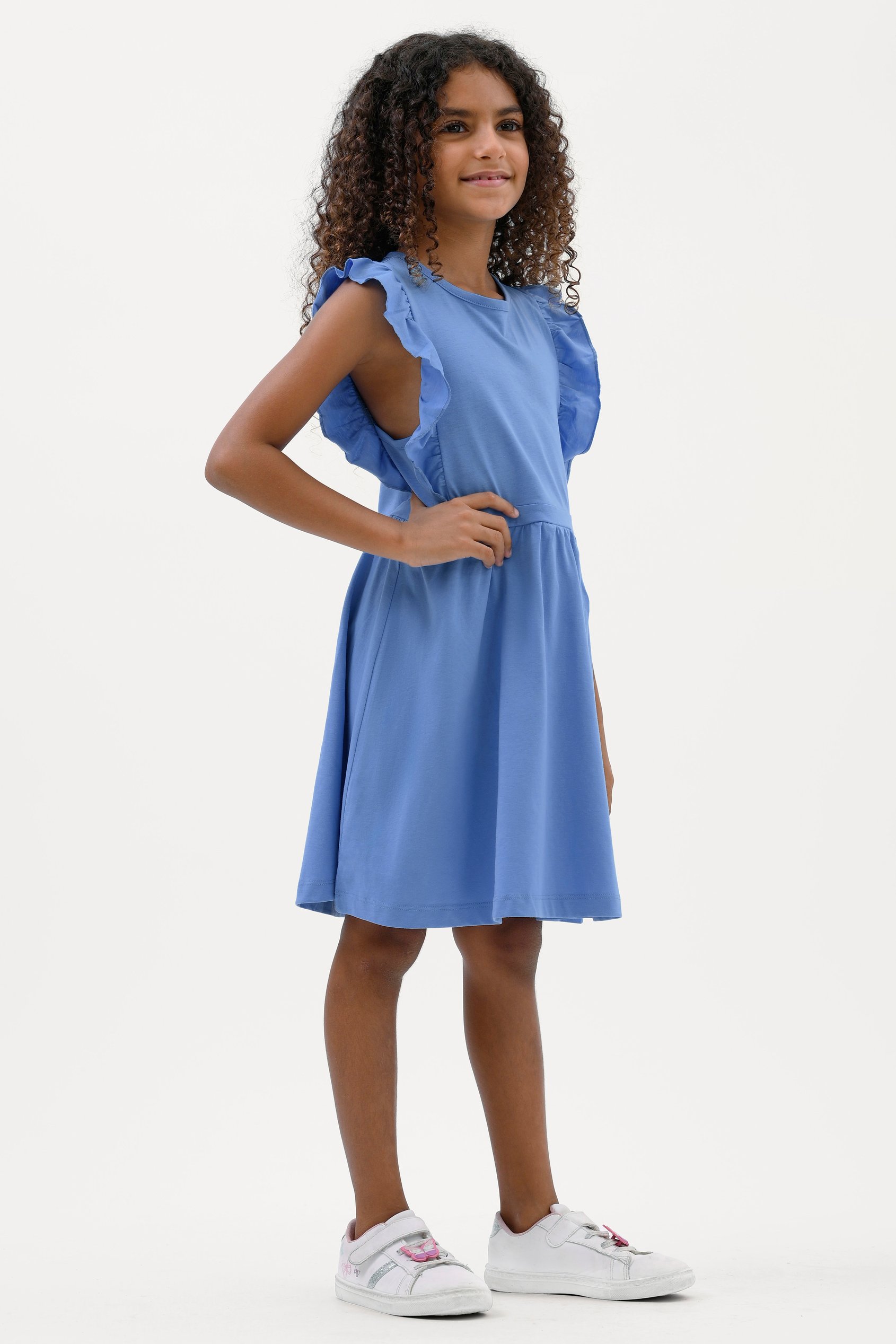 Girls Ruffle Sleeve Dress (12/18mths - 6/7yrs)