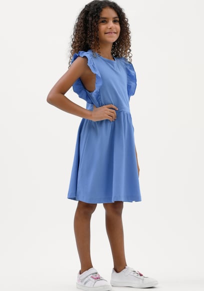 Girls Ruffle Sleeve Dress (12/18mths - 6/7yrs)