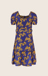 Square Neck Tiered Puff Sleeve Dress (2/3yrs-8/9yrs)