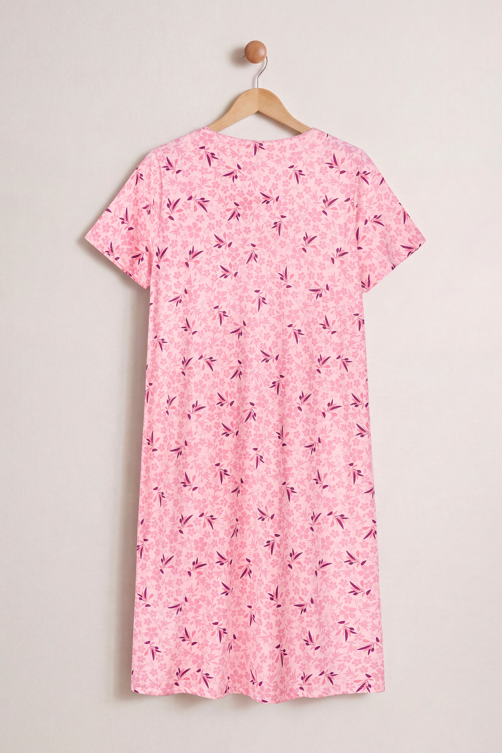 Pleated Details S/S Nightdress