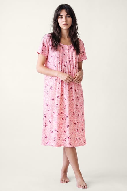 Pleated Details S/S Nightdress