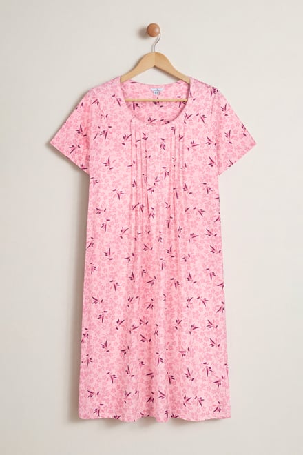 Pleated Details S/S Nightdress