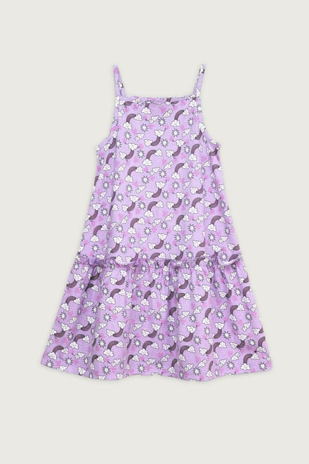 Girls Sleeveless Tiered Jersey Dress