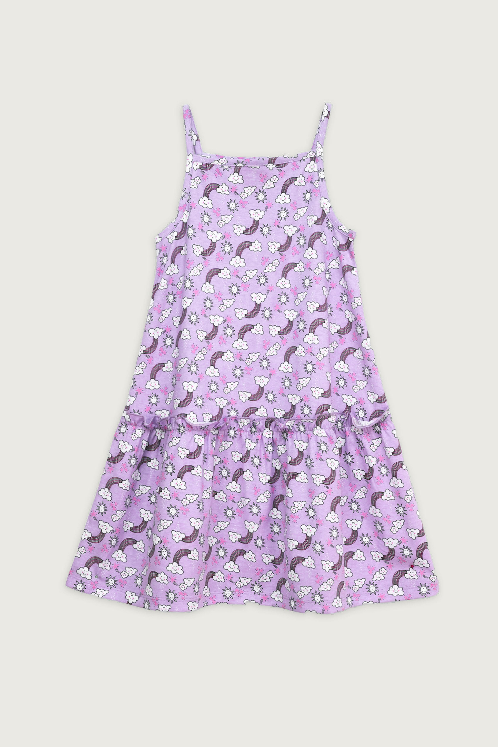 Girls Sleeveless Tiered Jersey Dress