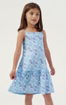 Girls Sleeveless Tiered Jersey Dress