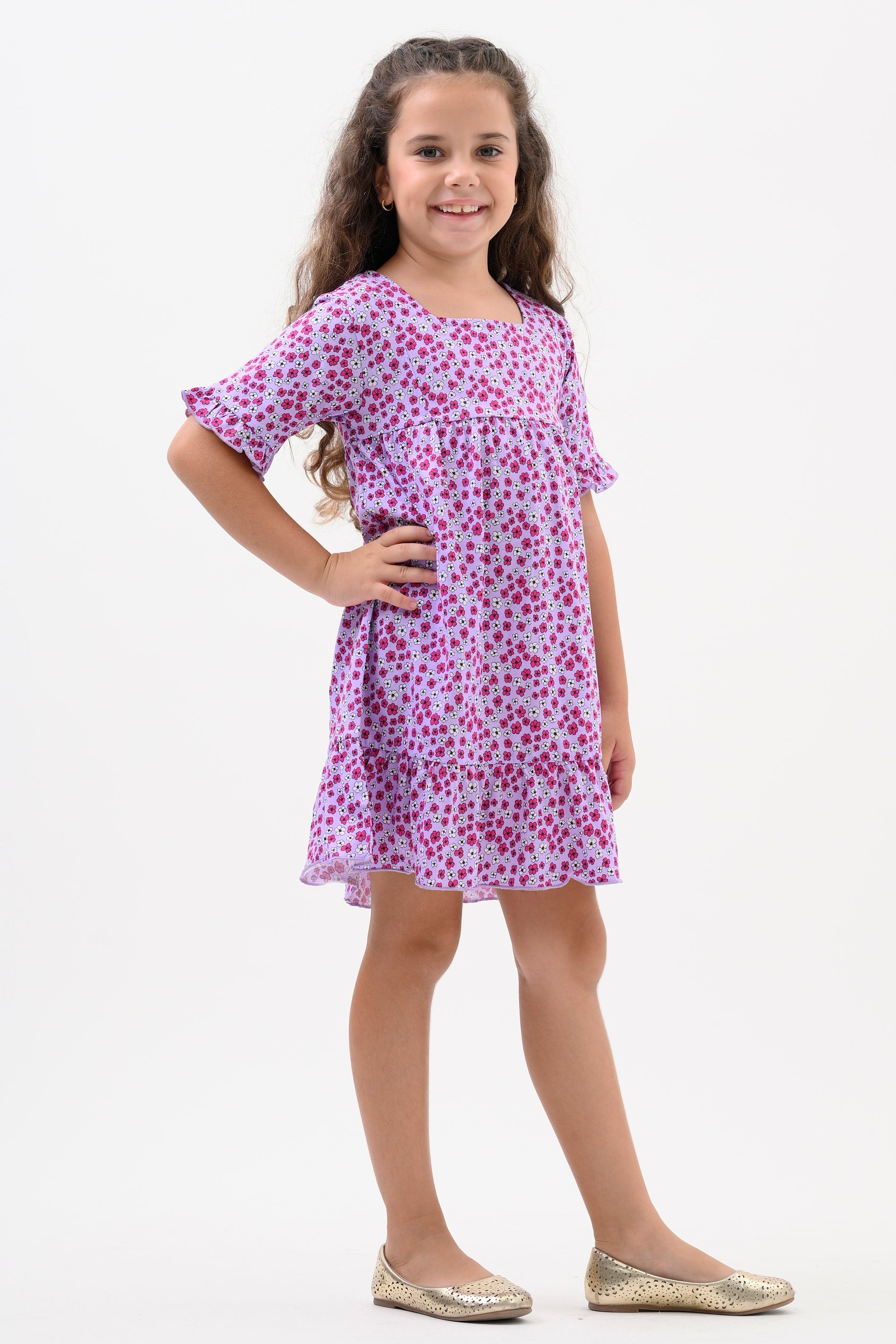 Girls Ditsy Print Dress (12/18mths-6/7yrs)