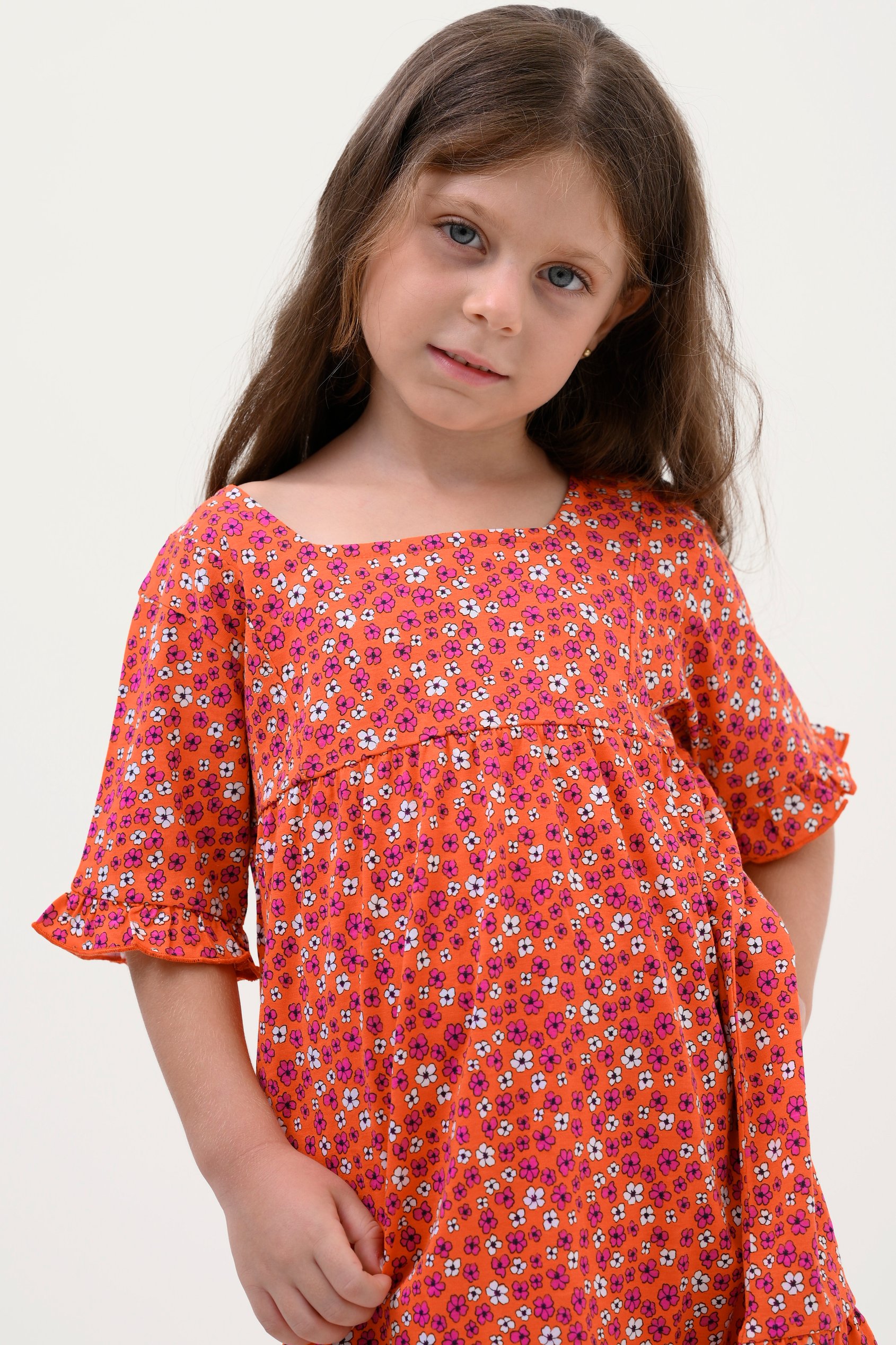 Girls Ditsy Print Dress (12/18mths-6/7yrs)
