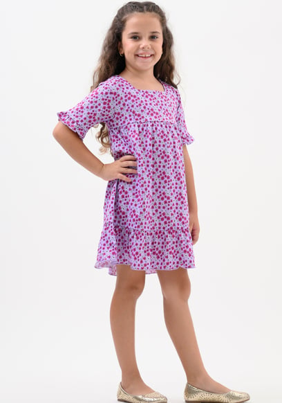 Girls Ditsy Print Dress (12/18mths-6/7yrs)
