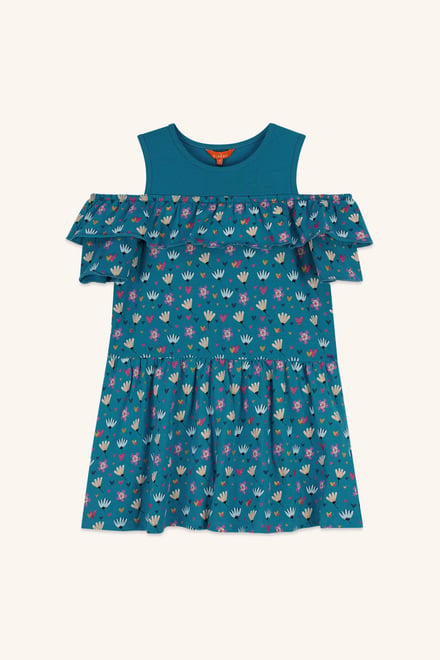 Girls Printed Ruffles Dress (5/6yrs-10/11yrs)