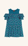 Girls Printed Ruffles Dress (5/6yrs-10/11yrs)