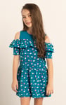 Girls Printed Ruffles Dress (5/6yrs-10/11yrs)
