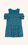 Girls Printed Ruffles Dress (5/6yrs-10/11yrs)