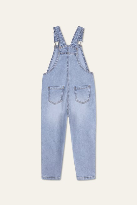 Girls 5 Pockets Denim Dungarees(2/3yrs-8/9yrs)