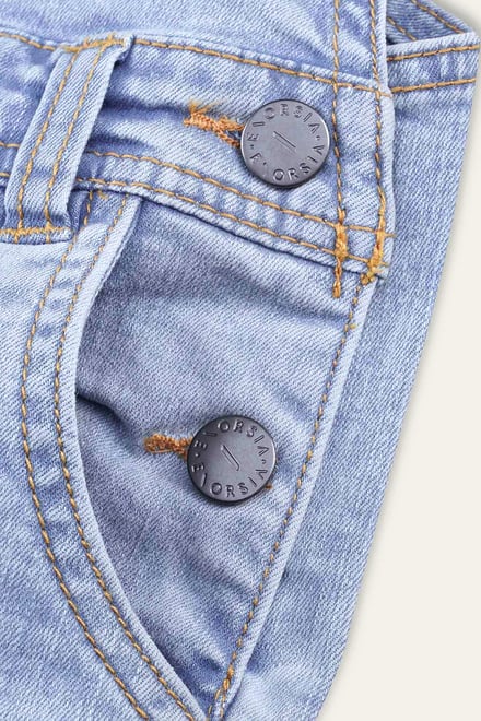 Girls 5 Pockets Denim Dungarees(2/3yrs-8/9yrs)