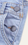 Girls 5 Pockets Denim Dungarees(2/3yrs-8/9yrs)