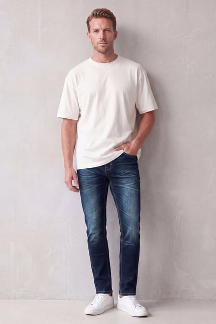 Men’s Skinny Fit Stretch Washed Jeans | Enorsia
