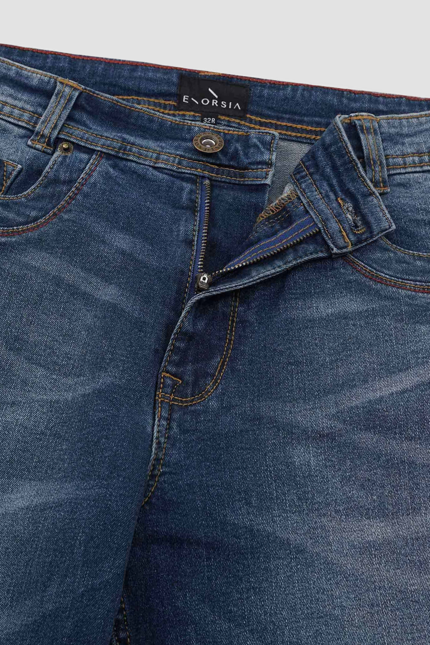Men’s Skinny Fit Stretch Washed Jeans | Enorsia