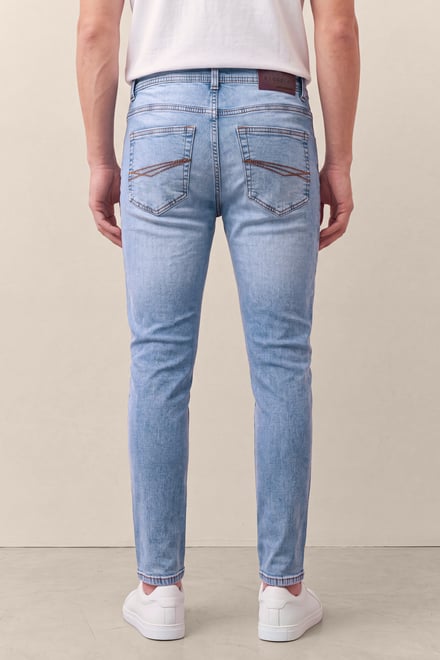 Men’s Skinny Fit Stretch Washed Jeans | Enorsia