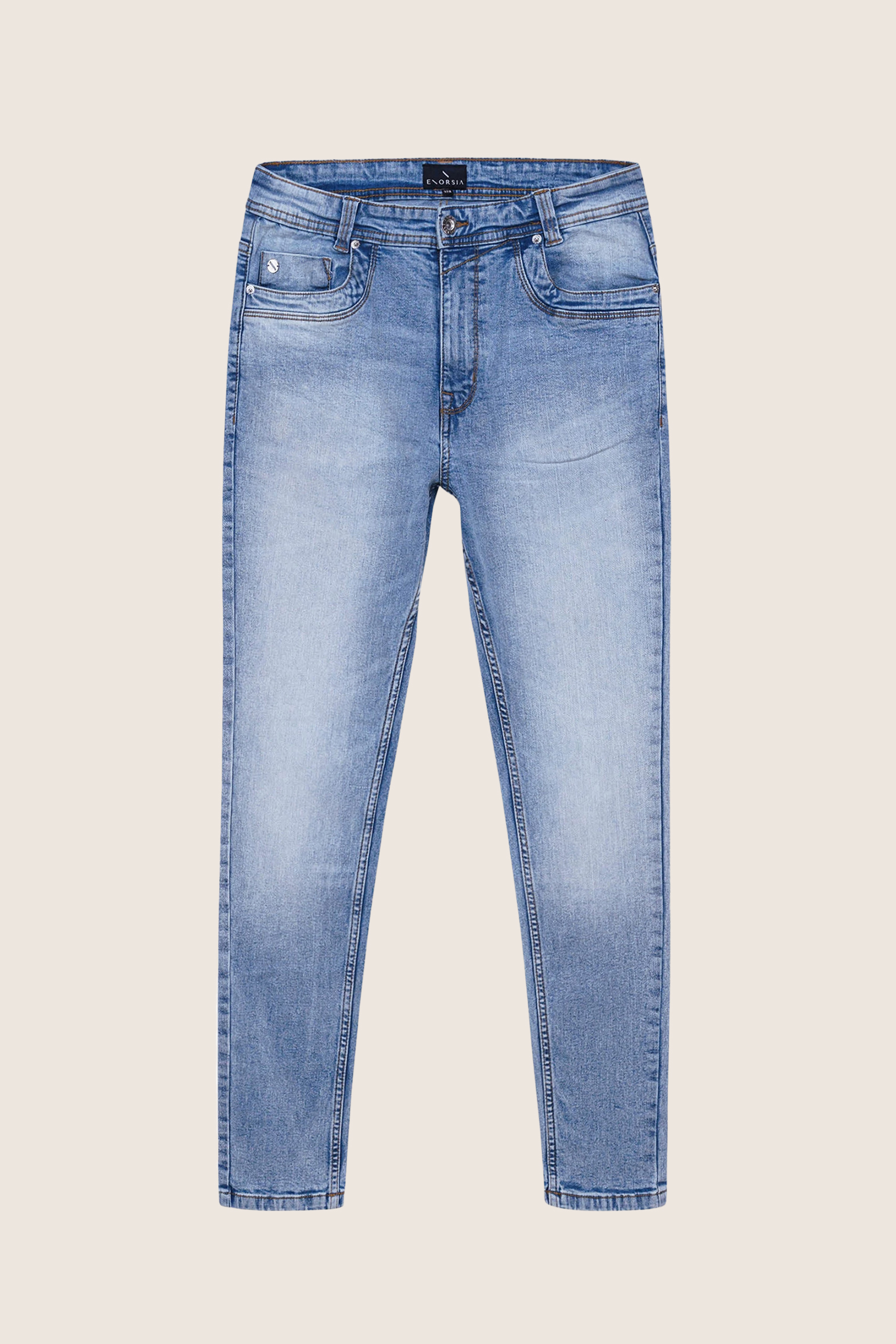 Men’s Skinny Fit Stretch Washed Jeans | Enorsia