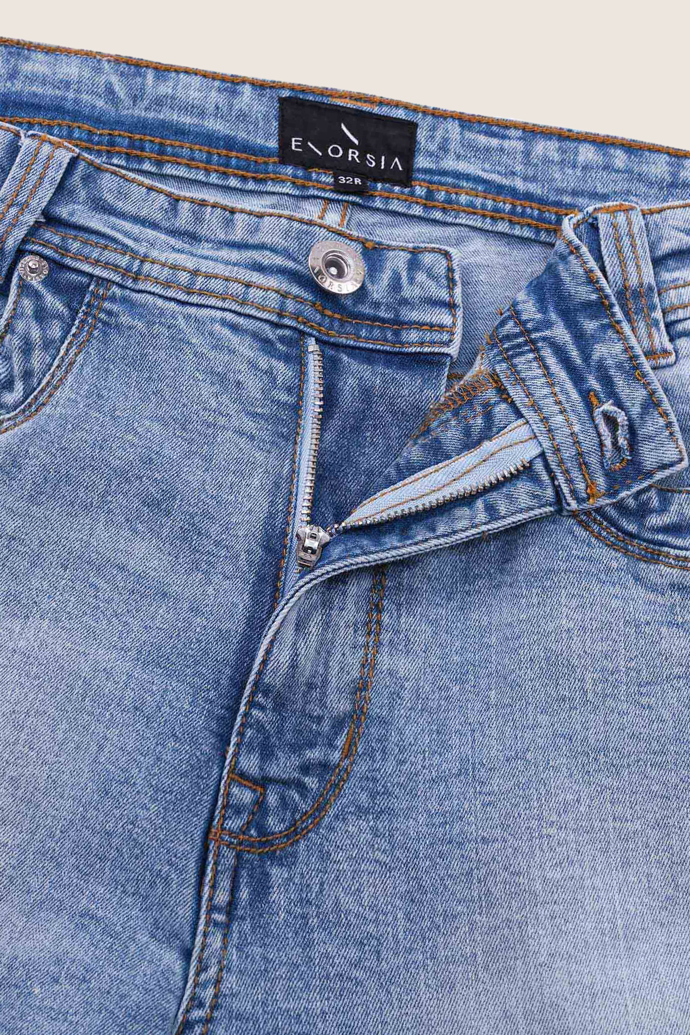 Men’s Skinny Fit Stretch Washed Jeans | Enorsia