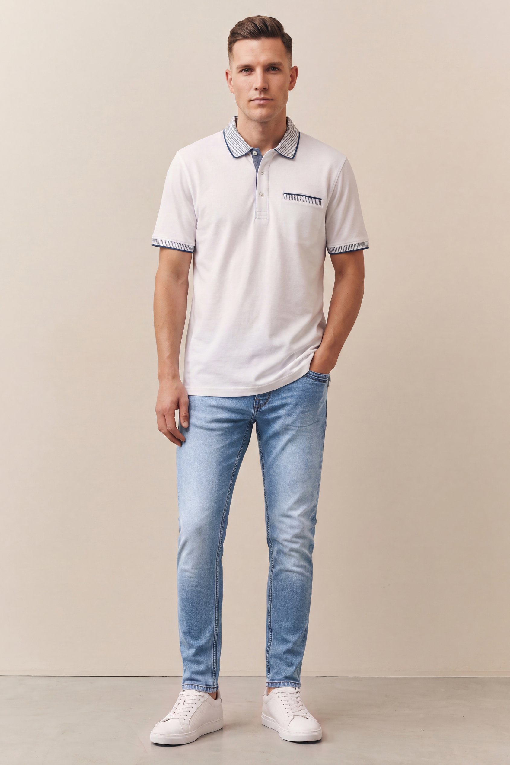Men’s Skinny Fit Stretch Washed Jeans | Enorsia