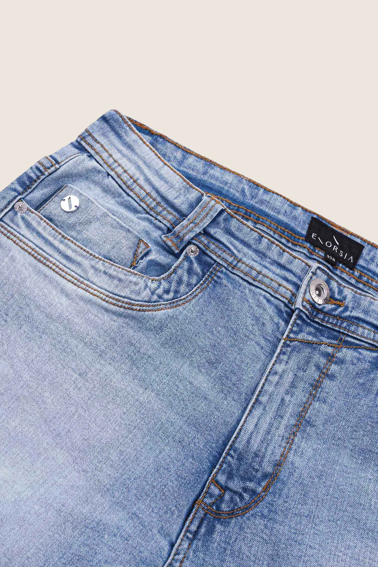 Men’s Skinny Fit Stretch Washed Jeans | Enorsia