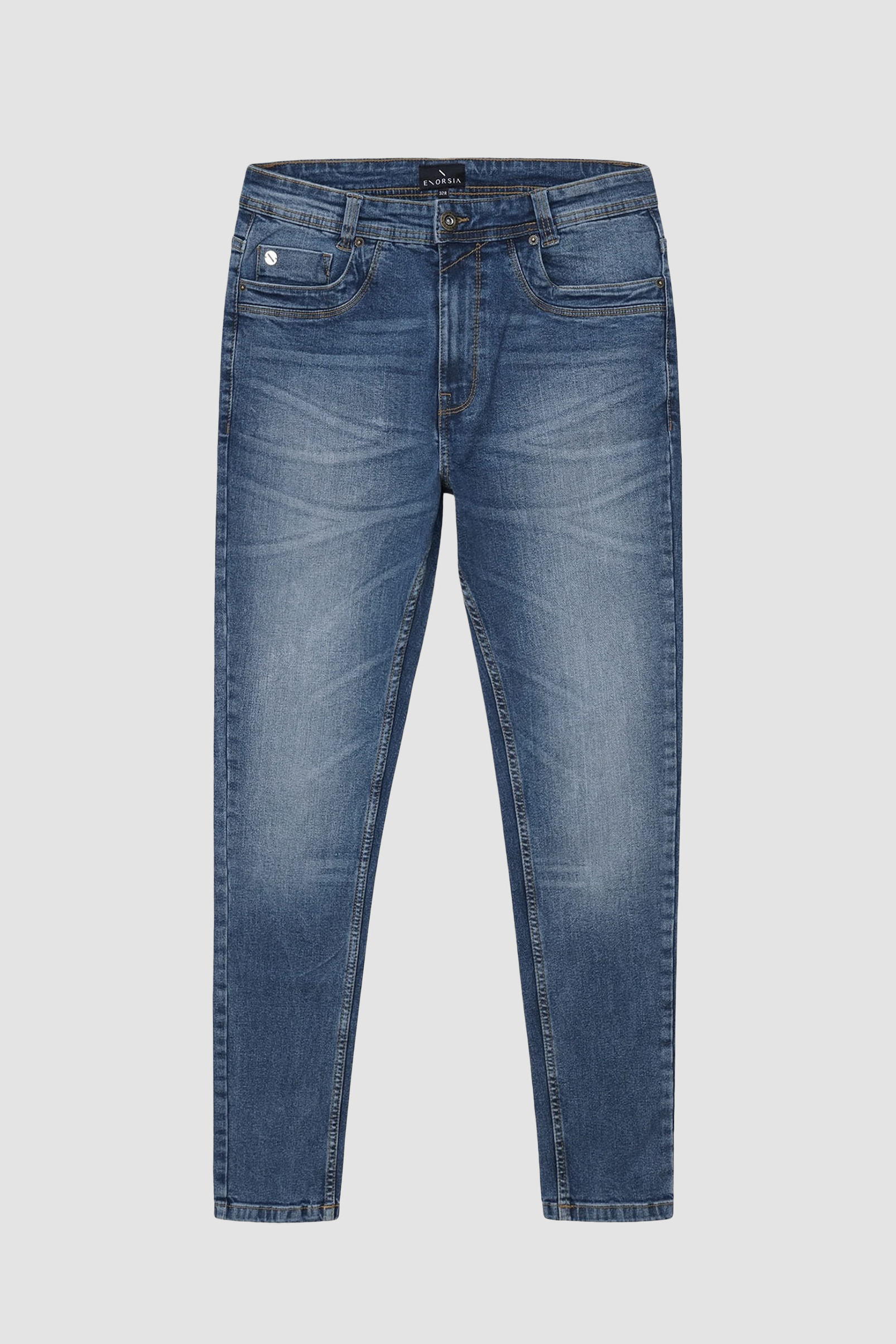 Men’s Skinny Fit Stretch Washed Jeans | Enorsia