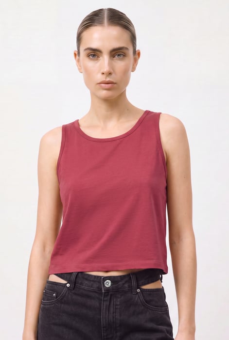 Women's Green Cotton Summer Vest  |  Enorsia