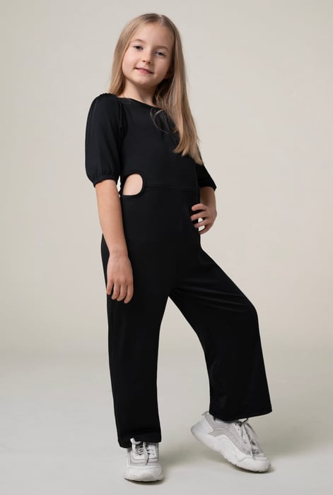 Black Jumpsuits With Side Key Hole Details