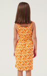 Strappy Floral Printed Jersey Dress