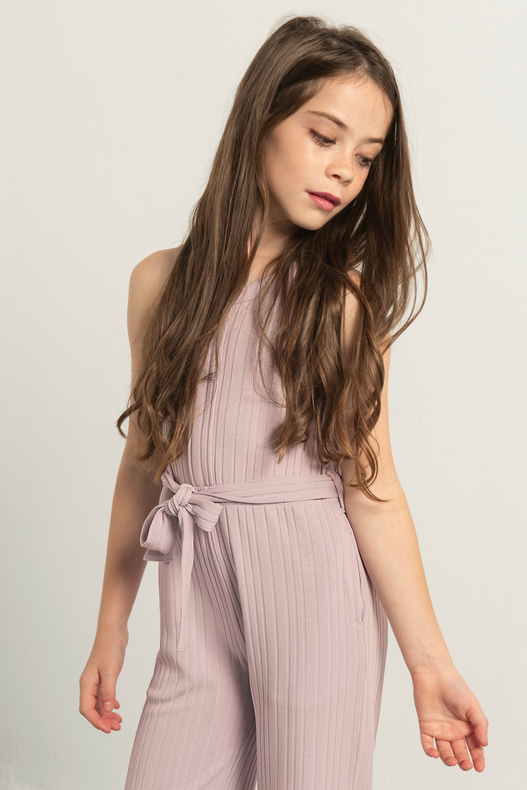 Girls Variegated Textured Jumpsuit (5/6yrs-10/11yrs)