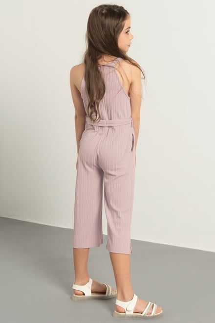 Girls Variegated Textured Jumpsuit (5/6yrs-10/11yrs)
