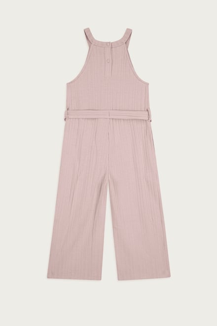 Girls Variegated Textured Jumpsuit (5/6yrs-10/11yrs)