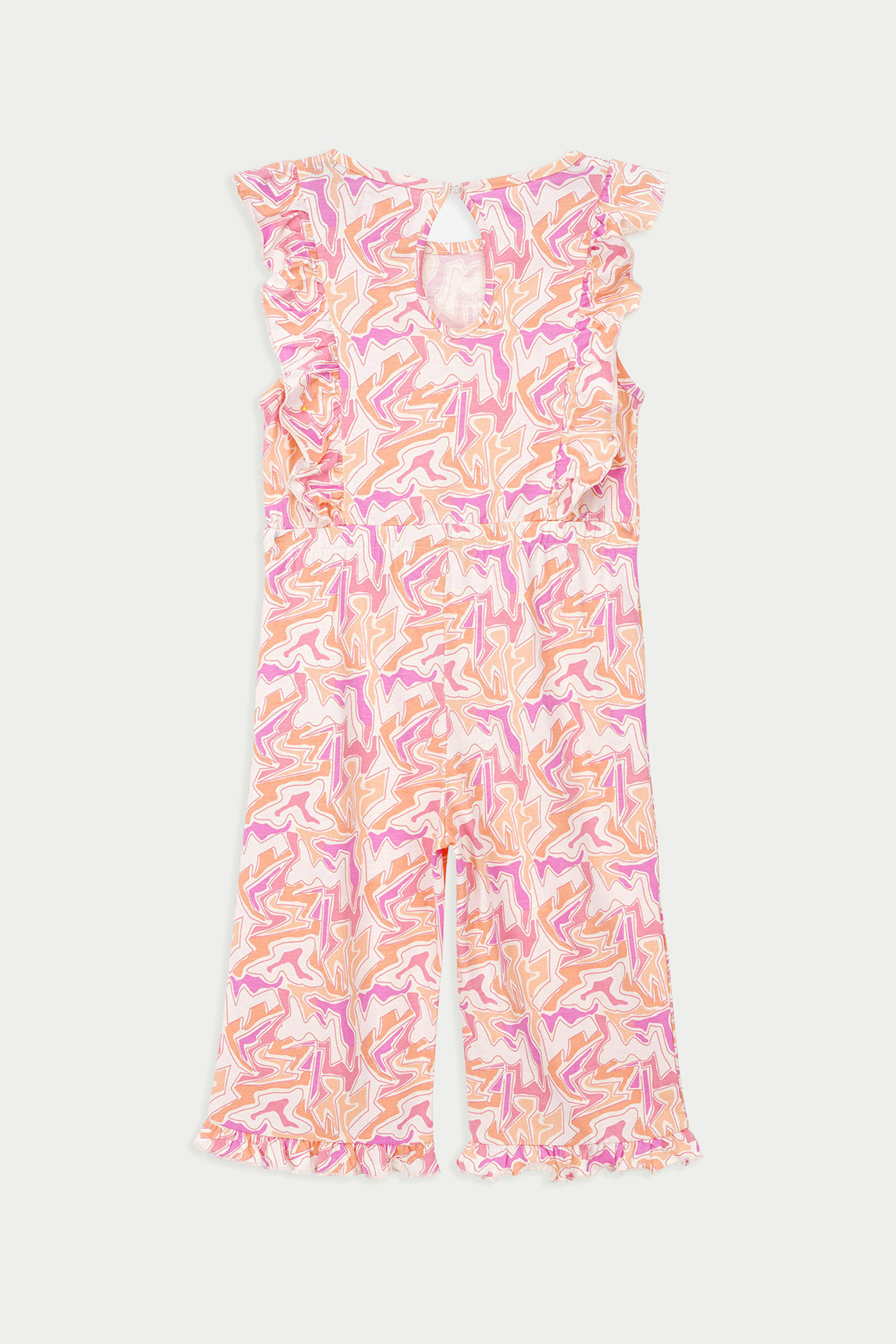 Girls Rainbow Fluid Print Jumpsuit (12/18mths-6/7yrs)
