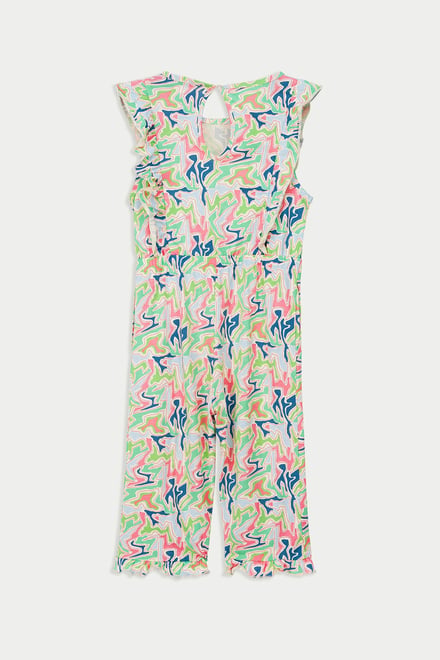 Girls Rainbow Fluid Print Jumpsuit (12/18mths-6/7yrs)