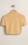 Women’s Cotton Jersey V Neck Cropped Top