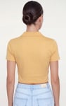 Women’s Cotton Jersey V Neck Cropped Top