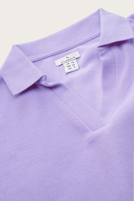 Women’s Cotton Jersey V Neck Cropped Top