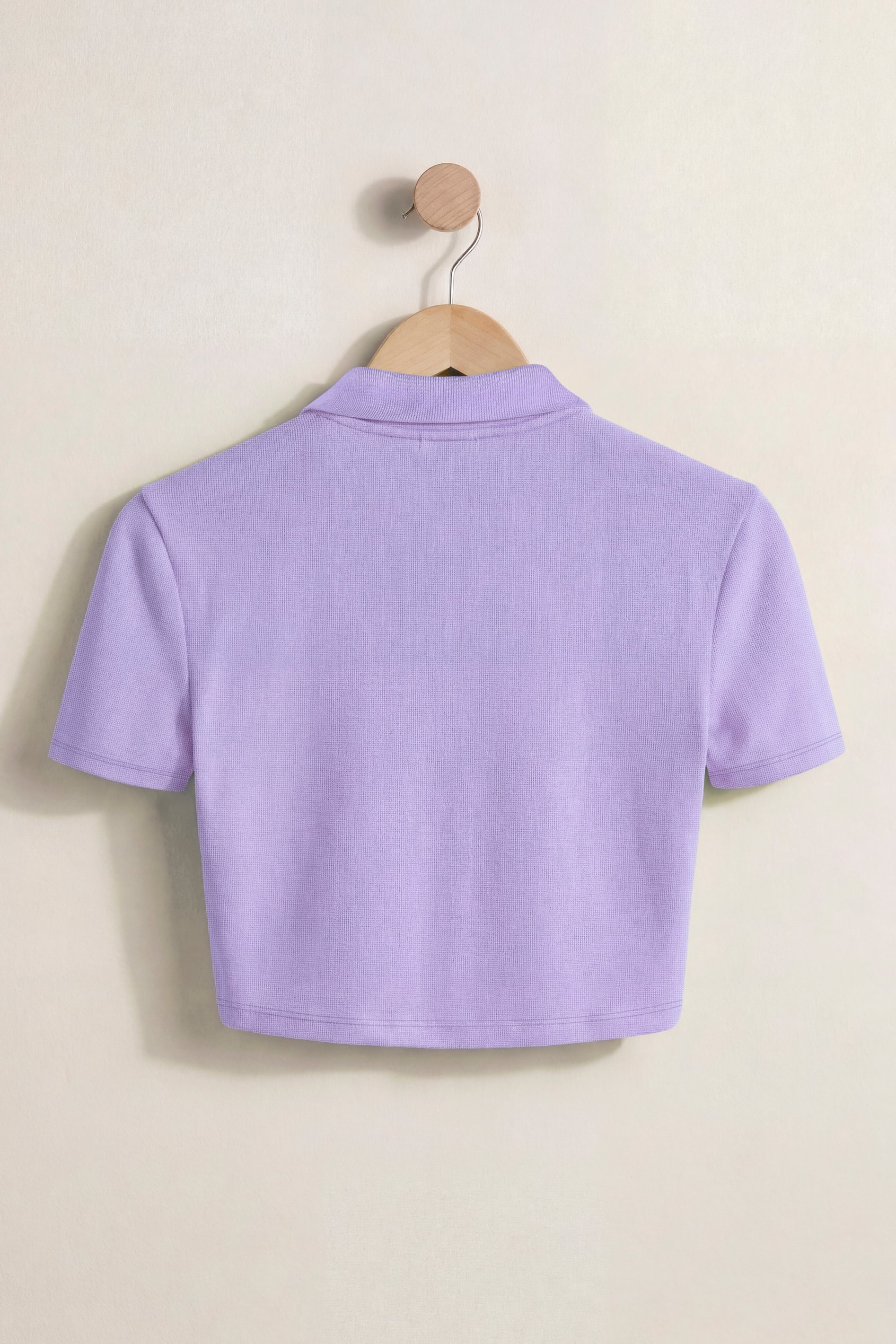 Women’s Cotton Jersey V Neck Cropped Top