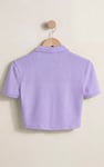 Women’s Cotton Jersey V Neck Cropped Top
