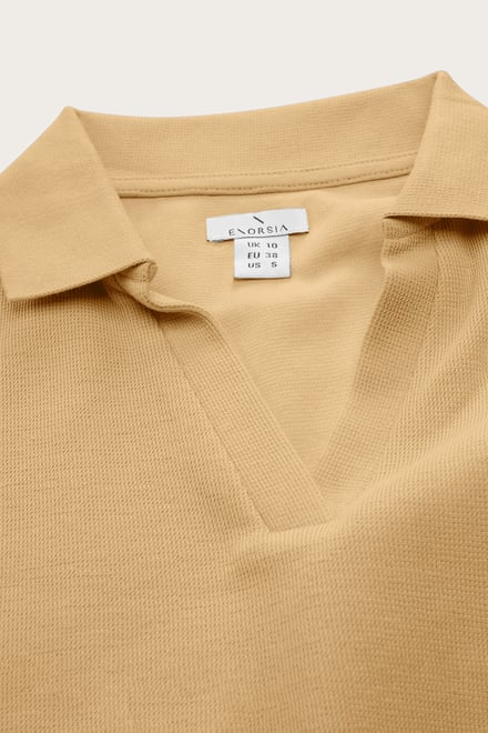 Women’s Cotton Jersey V Neck Cropped Top