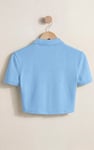 Women’s Cotton Jersey V Neck Cropped Top